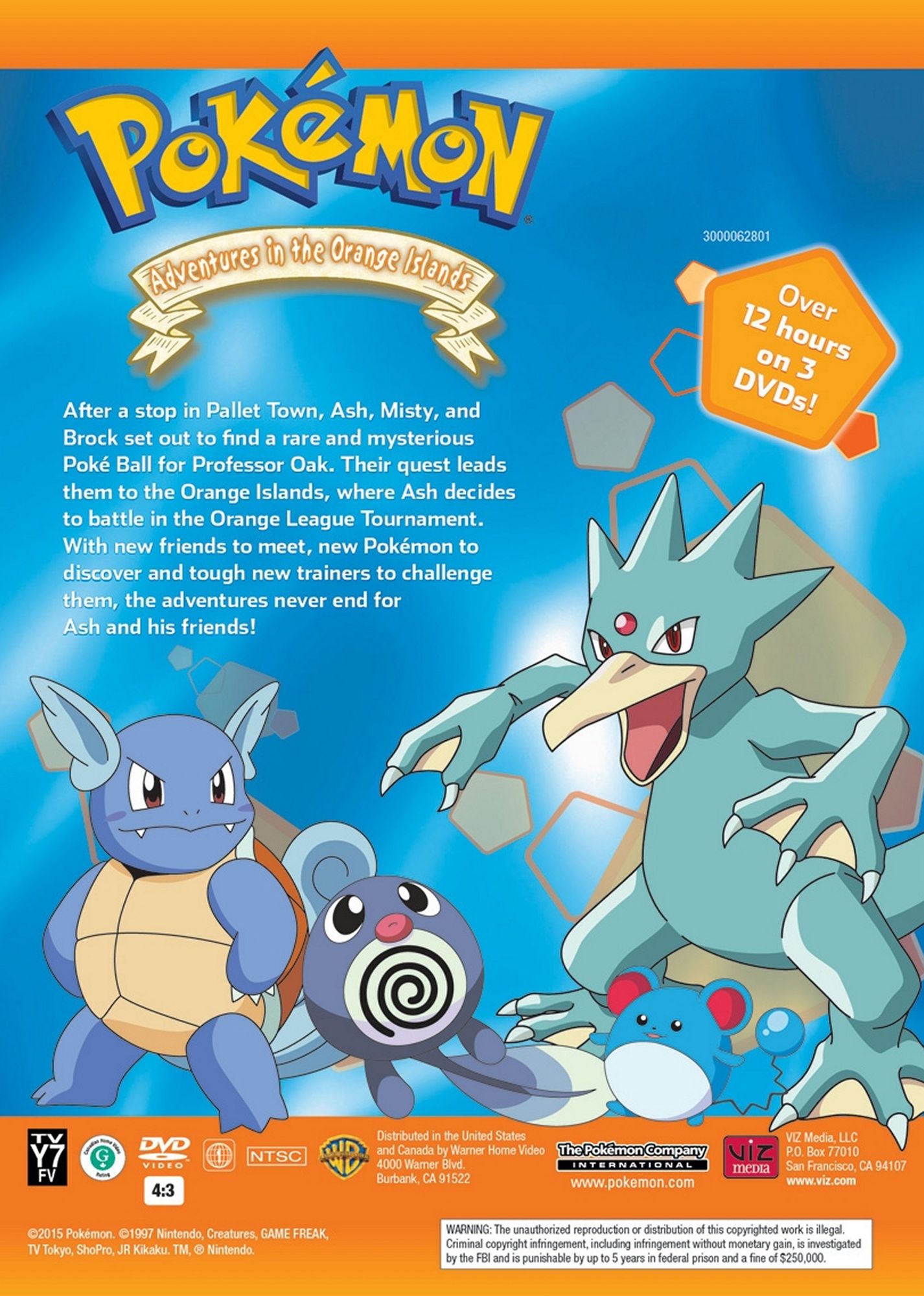 Pokemon: Adventures in the Orange Islands - The Complete Collection [3 Discs]