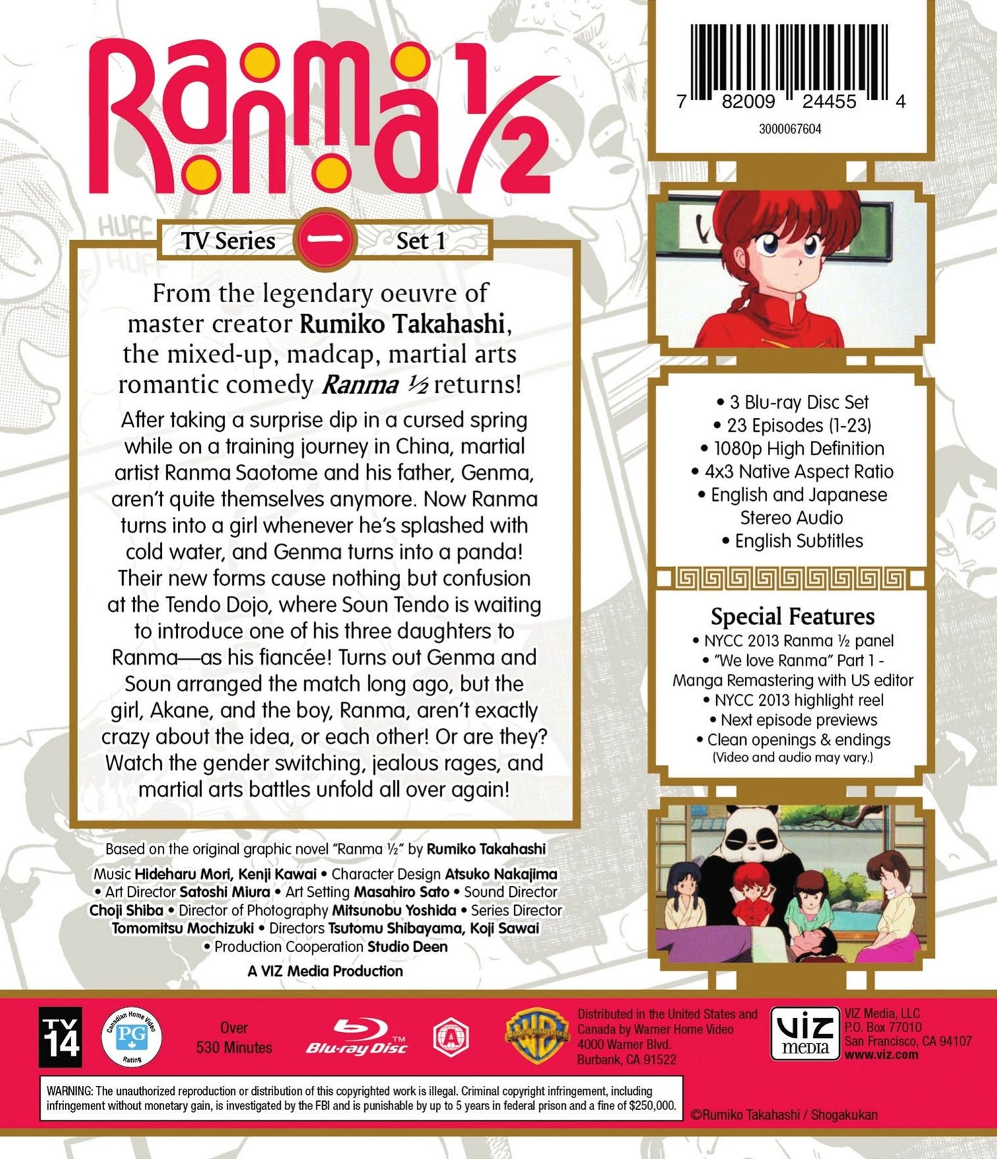 Ranma 1/2: Set 1 [Blu-ray] [3 Discs]
