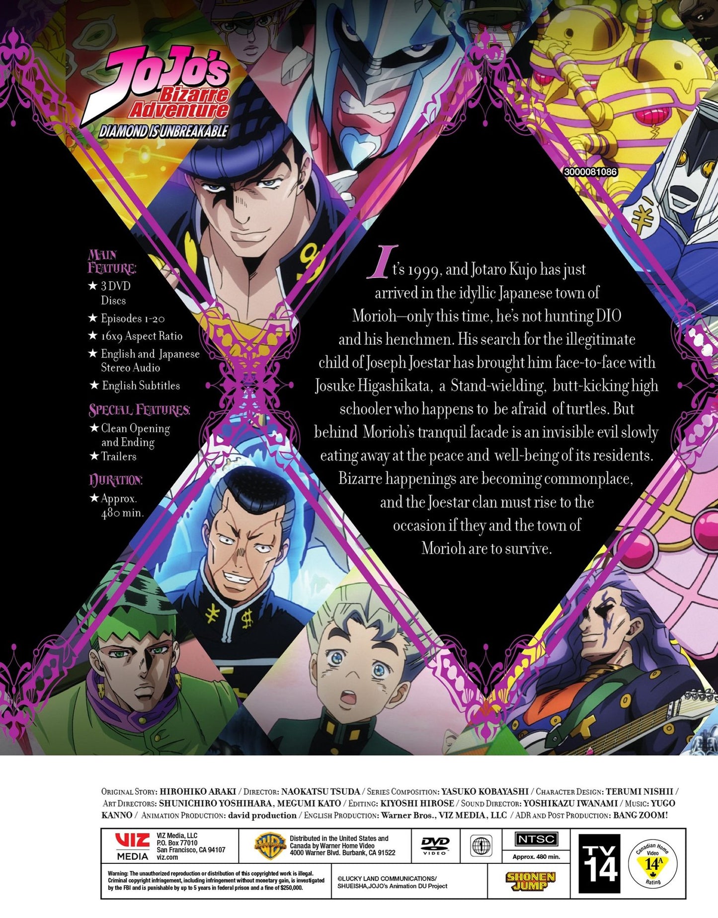 Jojo's Bizarre Adventure Set 4: Diamond Is Unbreakable - Part 1