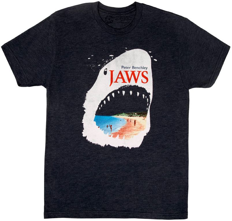 Jaws Peter Benchley Blue Unisex Tee Shirt (S)