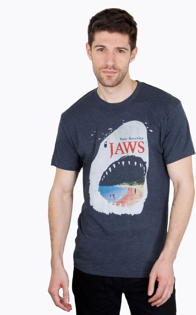 Jaws Peter Benchley Blue Unisex Tee Shirt (Xxl)