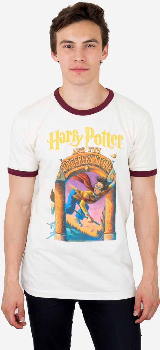Harry Potter & Sorcerer's Stone Ringer Tee (L)