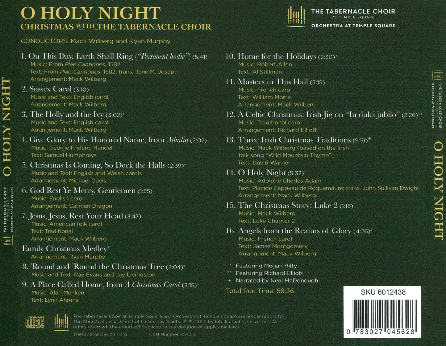 O Holy Night: Christmas with the Tabernacle Choir