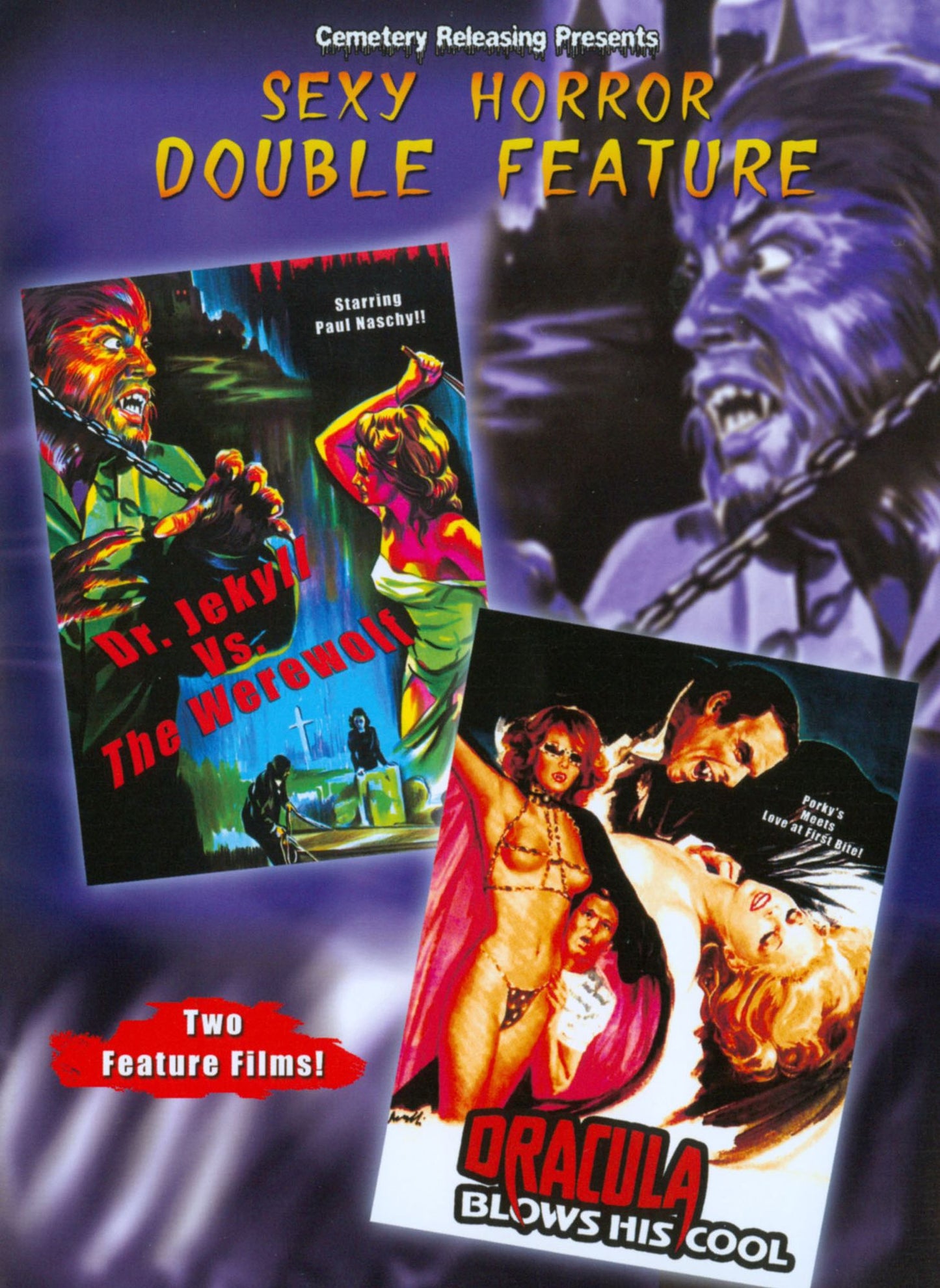 Sexy Double Feature: Dr. Jekyll Vs. The Werewolf/dracula Blows His Cool