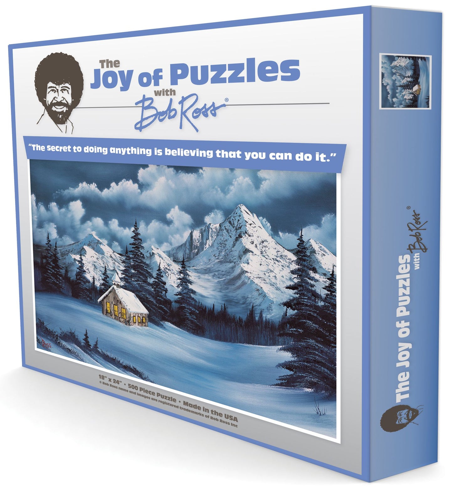 The Joy Of Puzzles with Bob Ross - Winter 500 Piece Puzzle