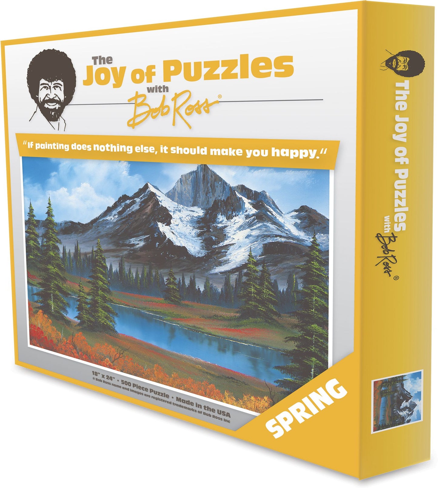 The Joy Of Puzzles with Bob Ross - Spring 500 Piece Puzzle