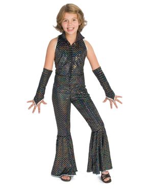 Funny Fashion FF740888-L Boogie Girl Child Costume Size Large