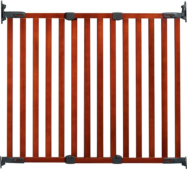 Kidco Angle Mount Wood Safeway Gate, Elegant Cherry Finish