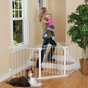 Kidco Auto Close Configure Gate, White