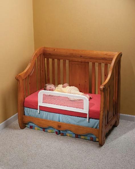 Kidco Universal Mesh Convertible Crib Bed Rail -  White