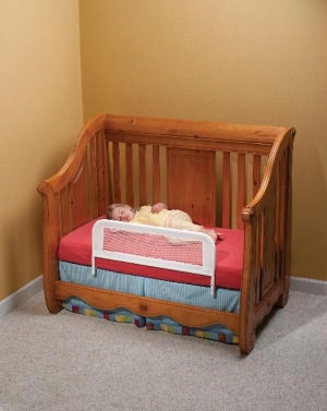 Kidco Universal Mesh Convertible Crib Bed Rail -  White