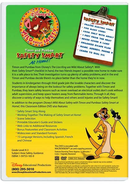 Disney's Wild About Safety with Timon and Pumbaa: Safety Smart at Home!