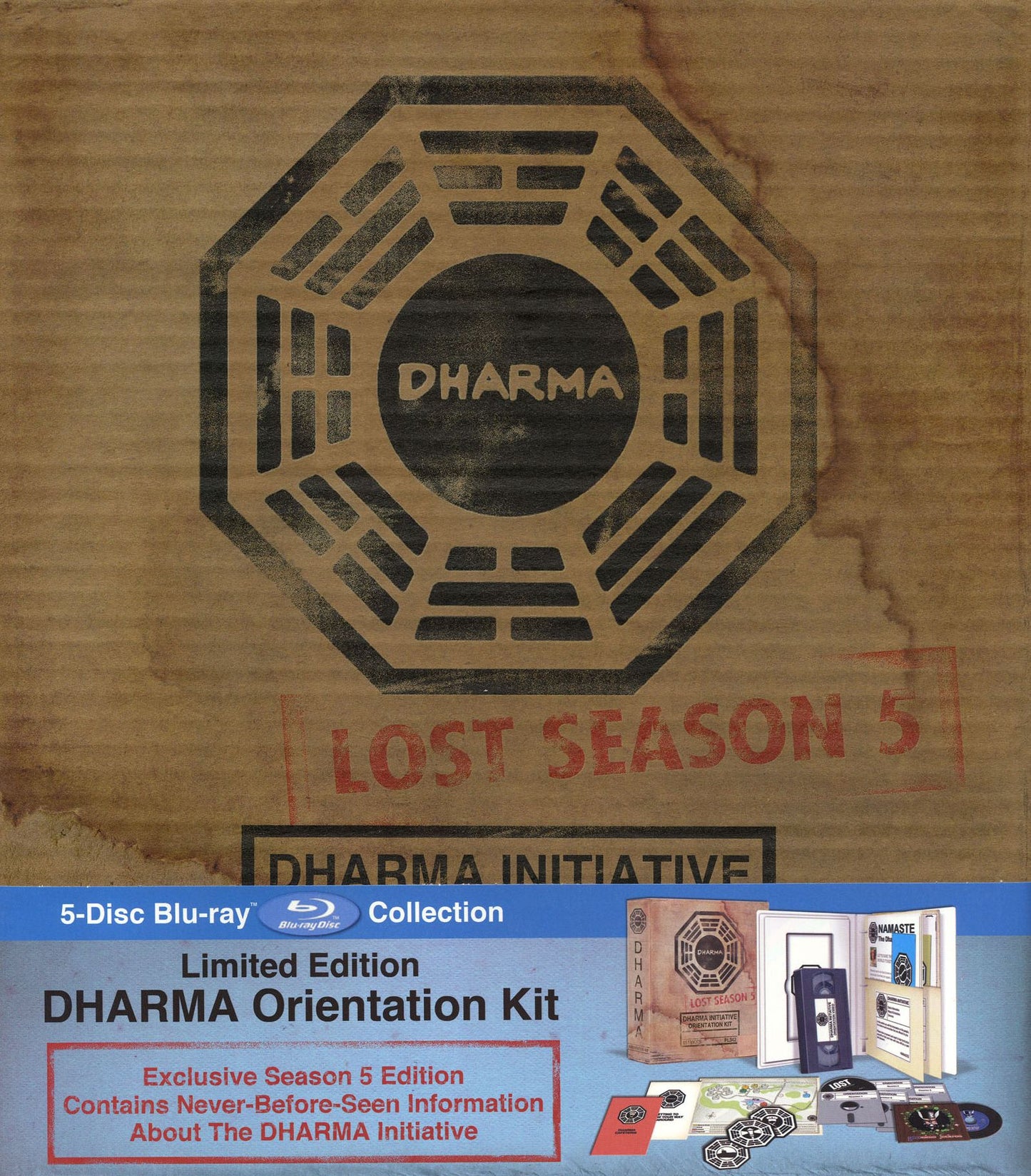 Lost: Season 5 - Dharma Initiative Orientation Kit [Limited Edition] [5 Discs] [Blu-ray]