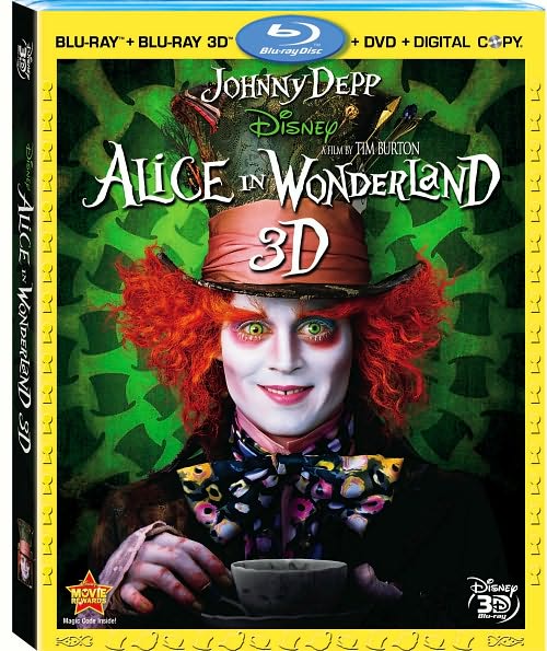 Alice in Wonderland [4 Discs] [Includes Digital Copy] [3D] [Blu-Ray/DVD]