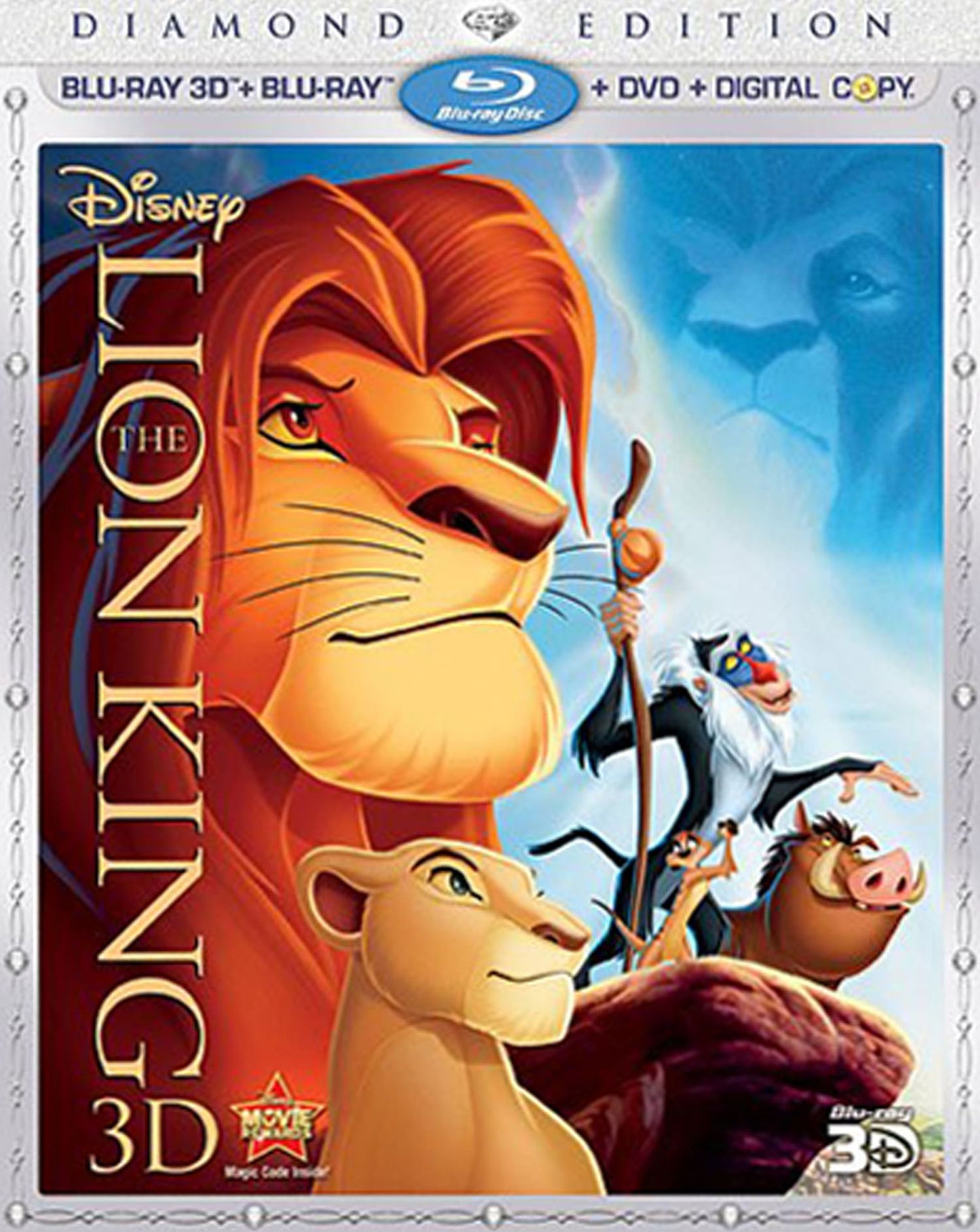 The Lion King [Diamond Edition] [4 Discs] [Includes Digital Copy] [3D] [Blu-ray/DVD]