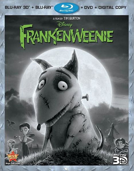 Frankenweenie [4 Discs] [Includes Digital Copy] [3D] [Blu-ray/DVD]