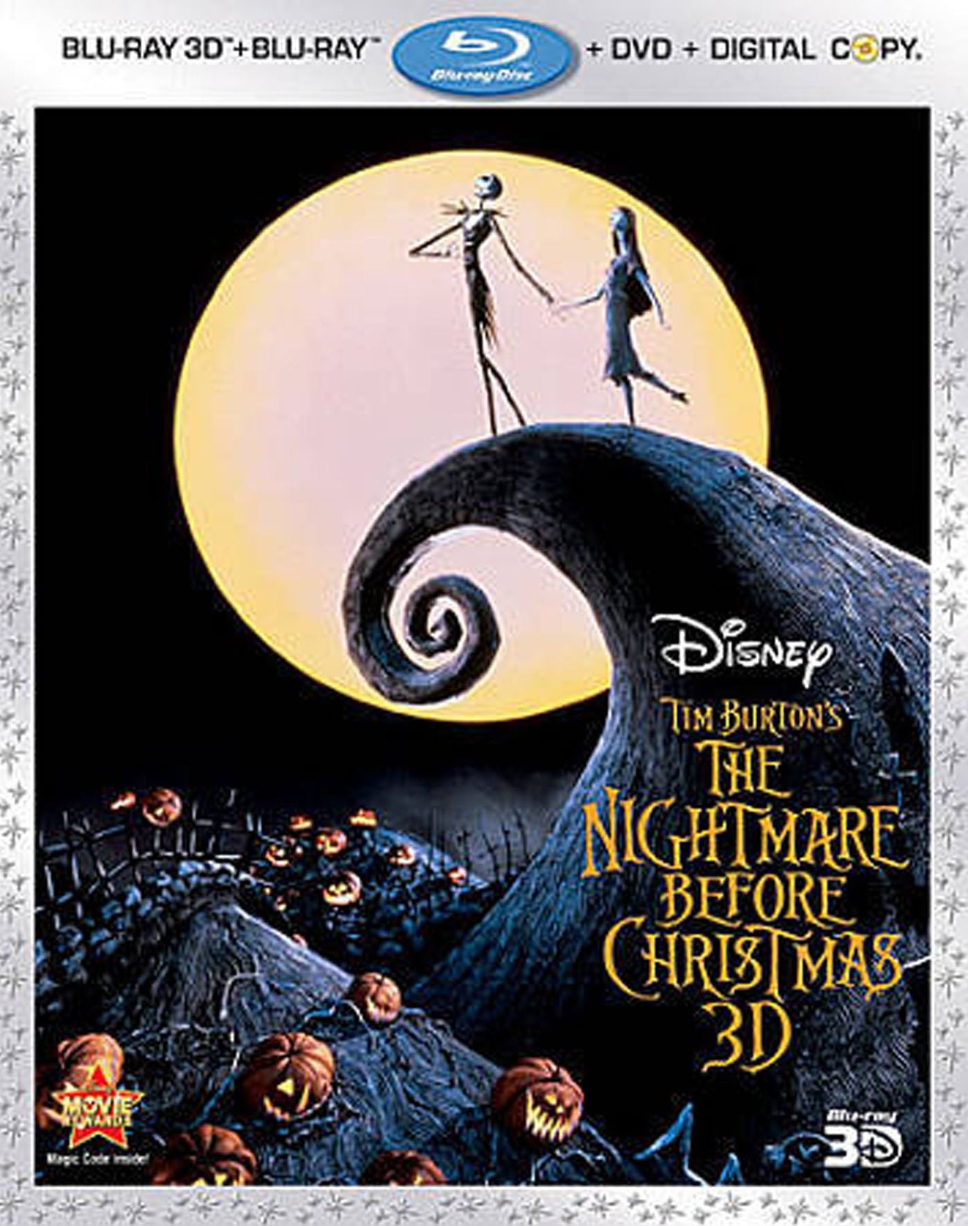 The Nightmare Before Christmas [3 Discs] [Includes Digital Copy] [3D] [Blu-ray/DVD]