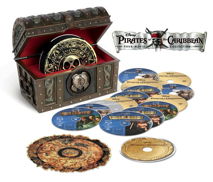 Pirates of the Caribbean: Four-Movie Collection [15 Discs] [Includes Digital Copy] [Blu-ray/DVD]