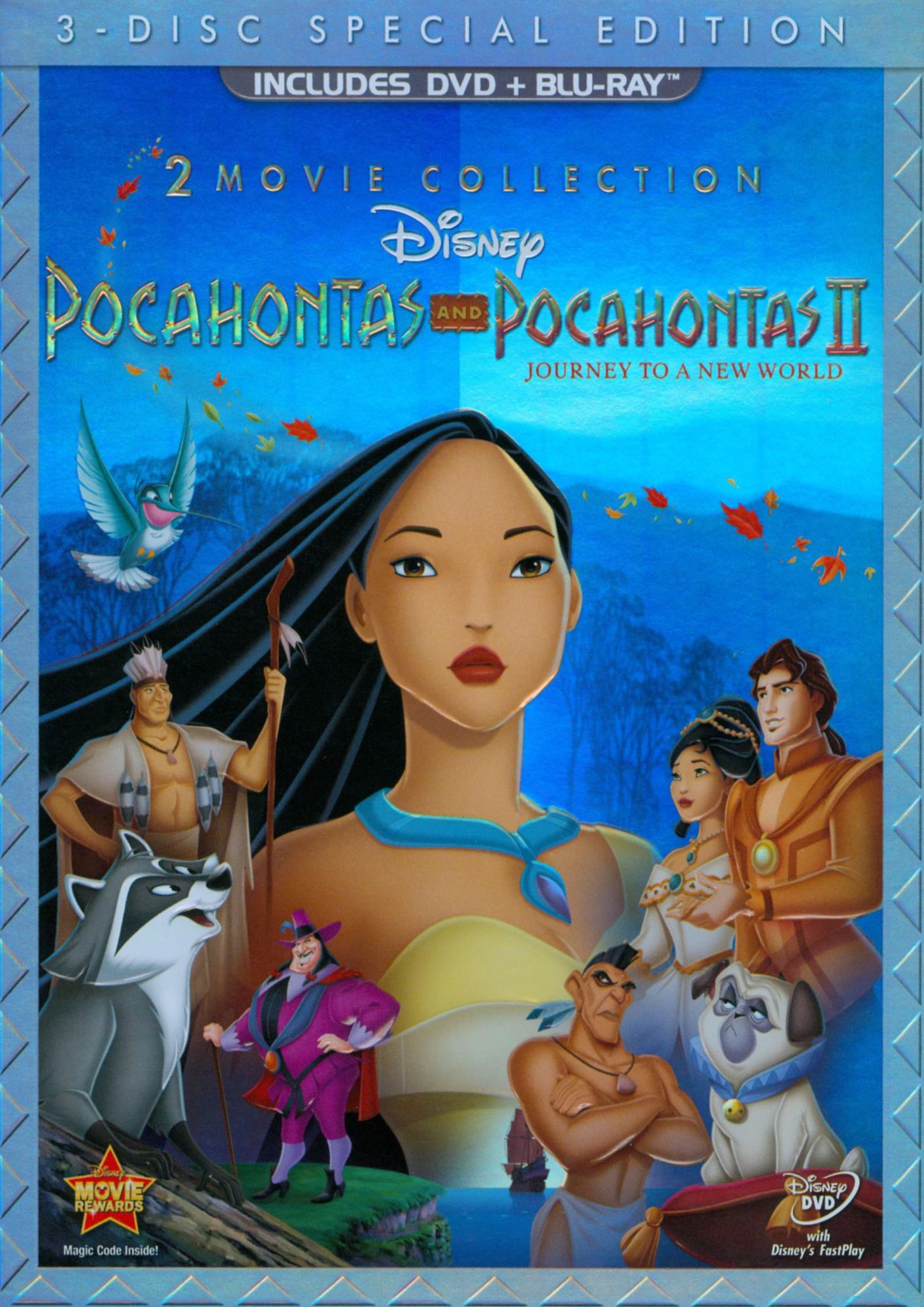 Pocahontas/Pocahontas II: Journey to a New World [2 Discs] [DVD/Blu-ray]