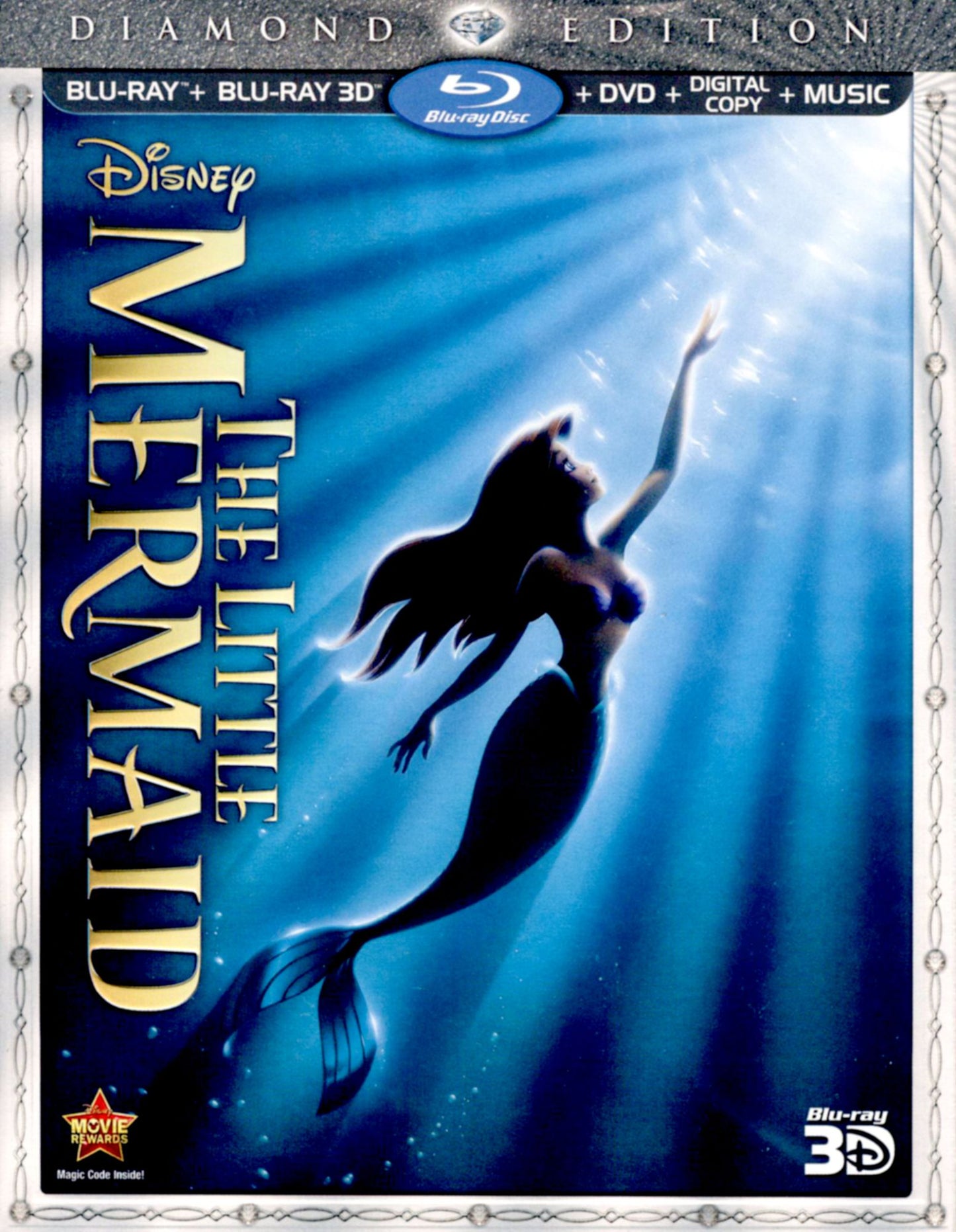 The Little Mermaid [Diamond Edition] [3 Discs] [Includes Digital Copy] [3D] [Blu-ray/DVD]