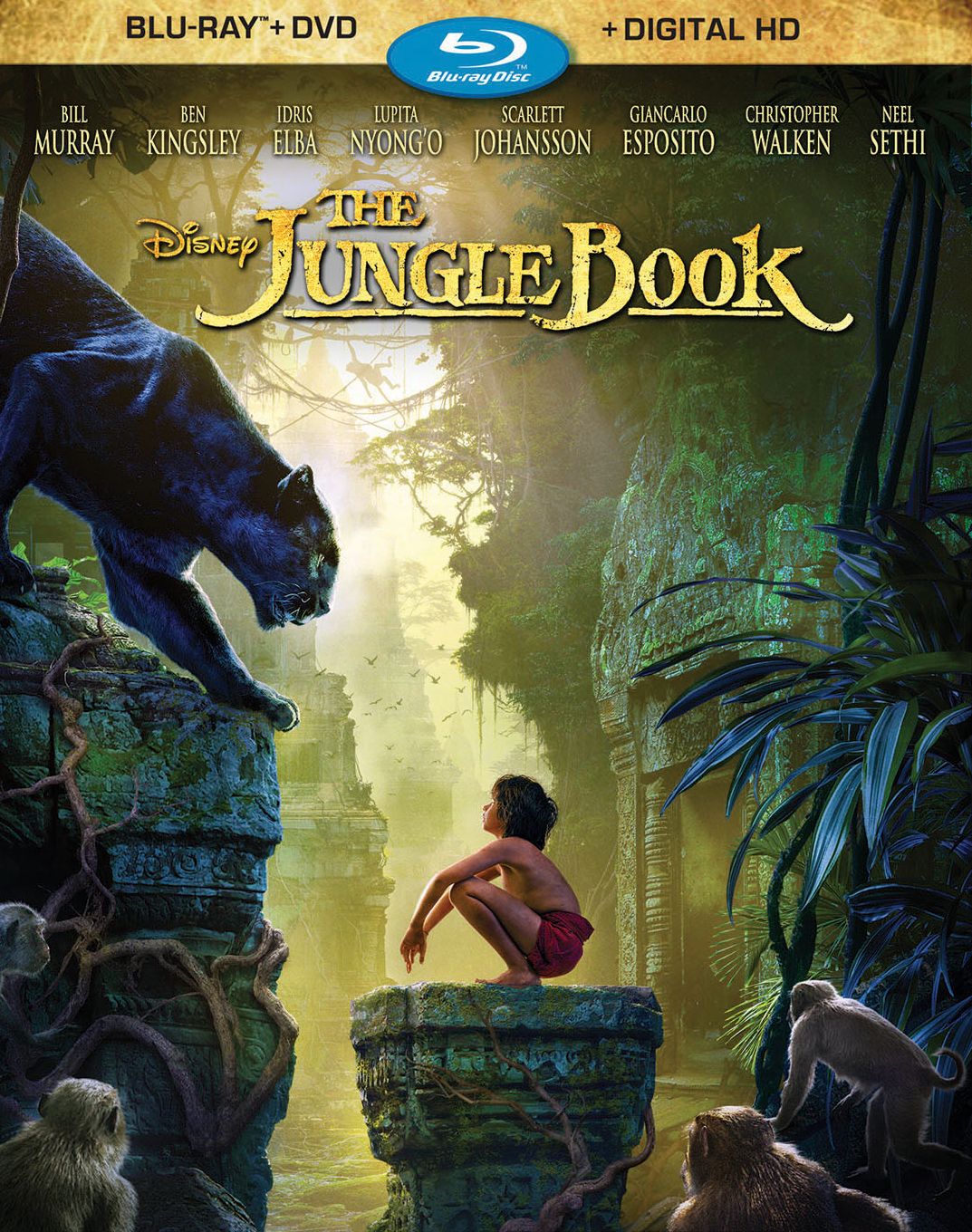 The Jungle Book [Includes Digital Copy] [Blu-ray/DVD]