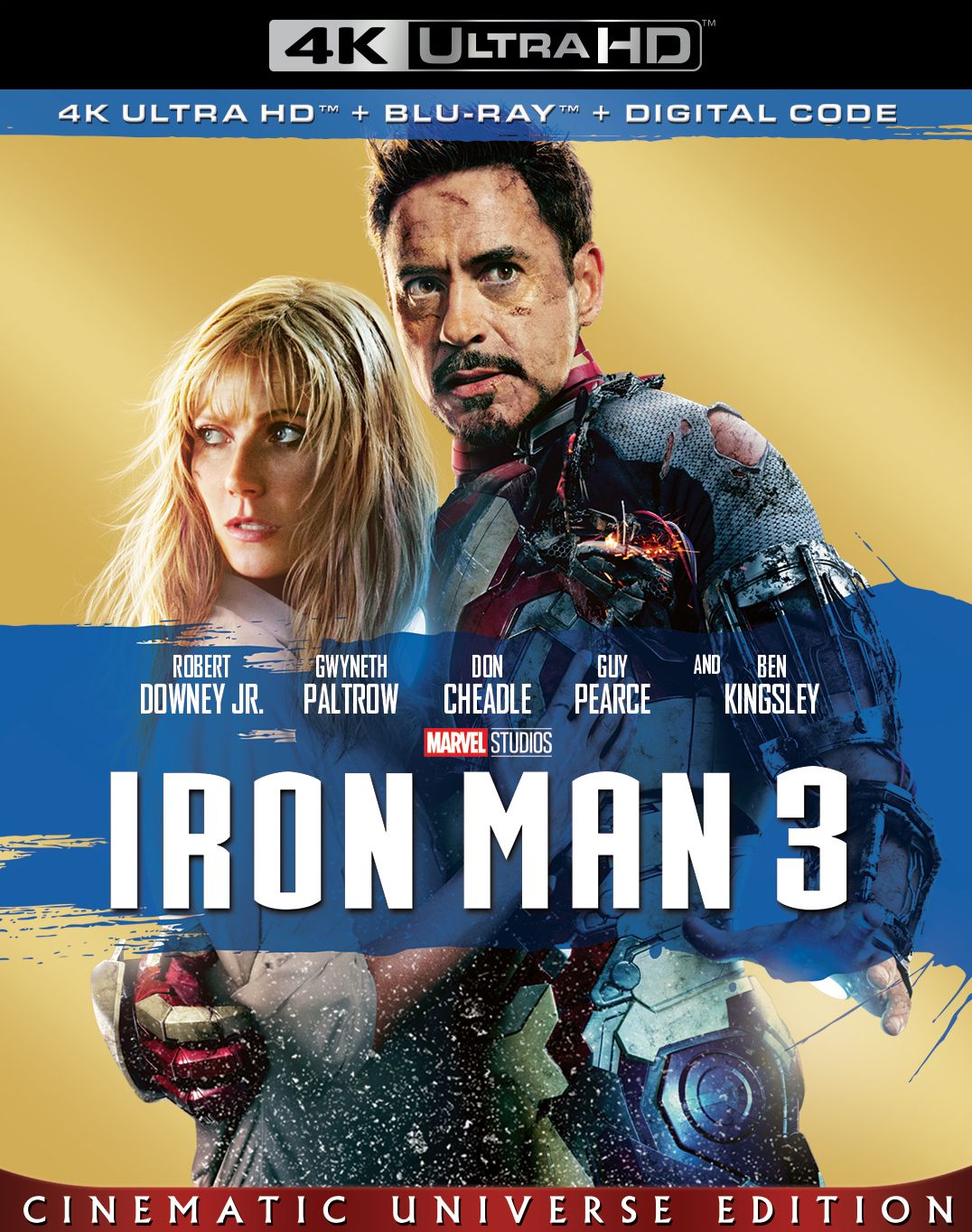 Iron Man 3 [Includes Digital Copy] [4K Ultra HD Blu-ray/Blu-ray]