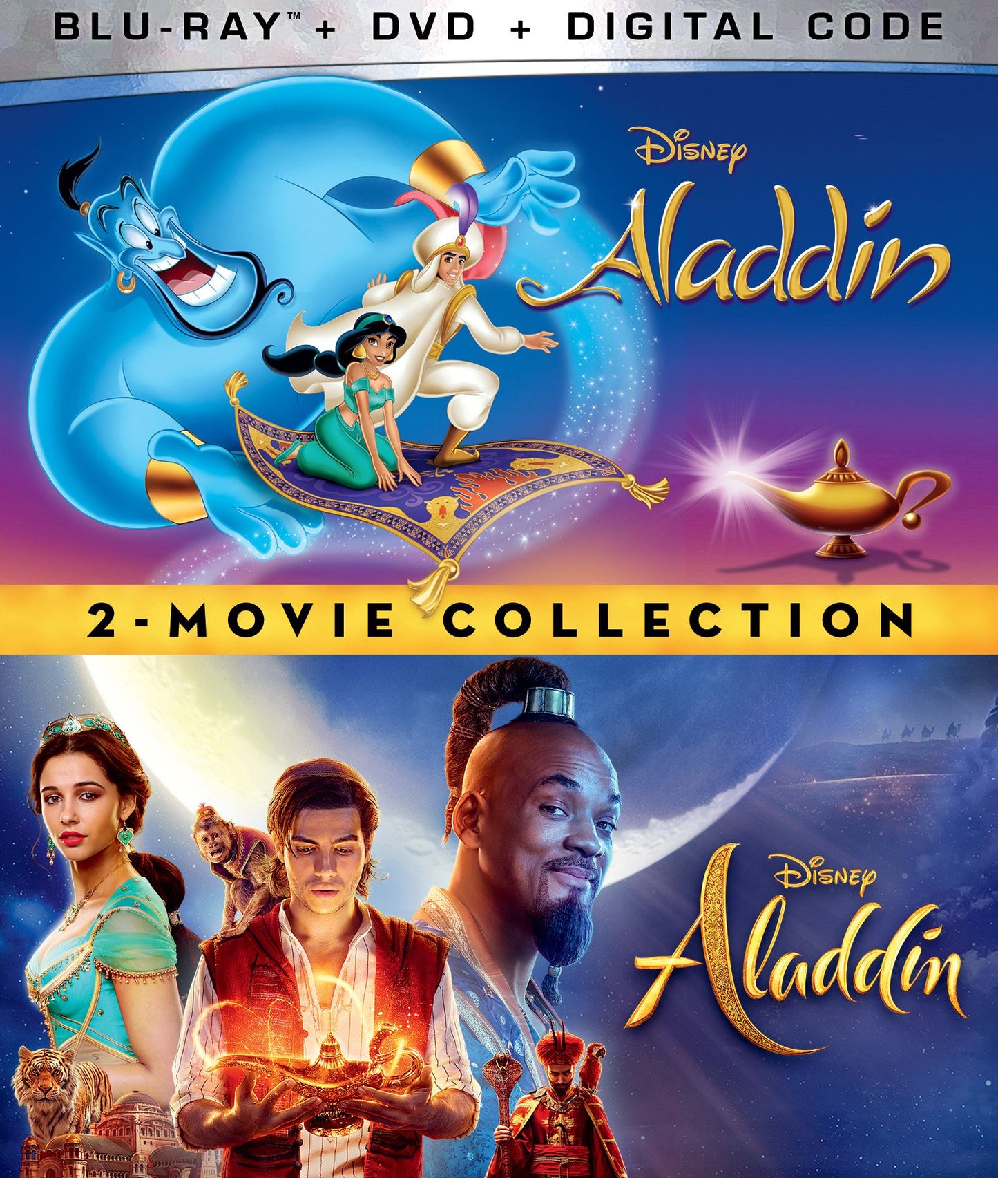 Aladdin (Live Action) / Aladdin (Animated) (4Pc)