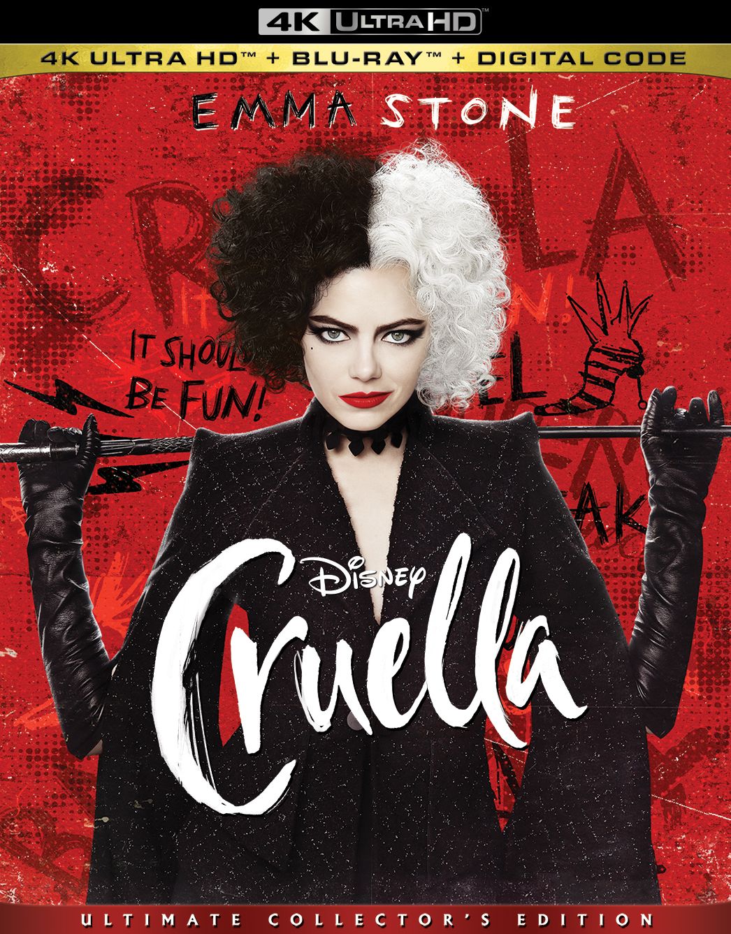 Cruella [Includes Digital Copy] [4K Ultra HD Blu-ray/Blu-ray]