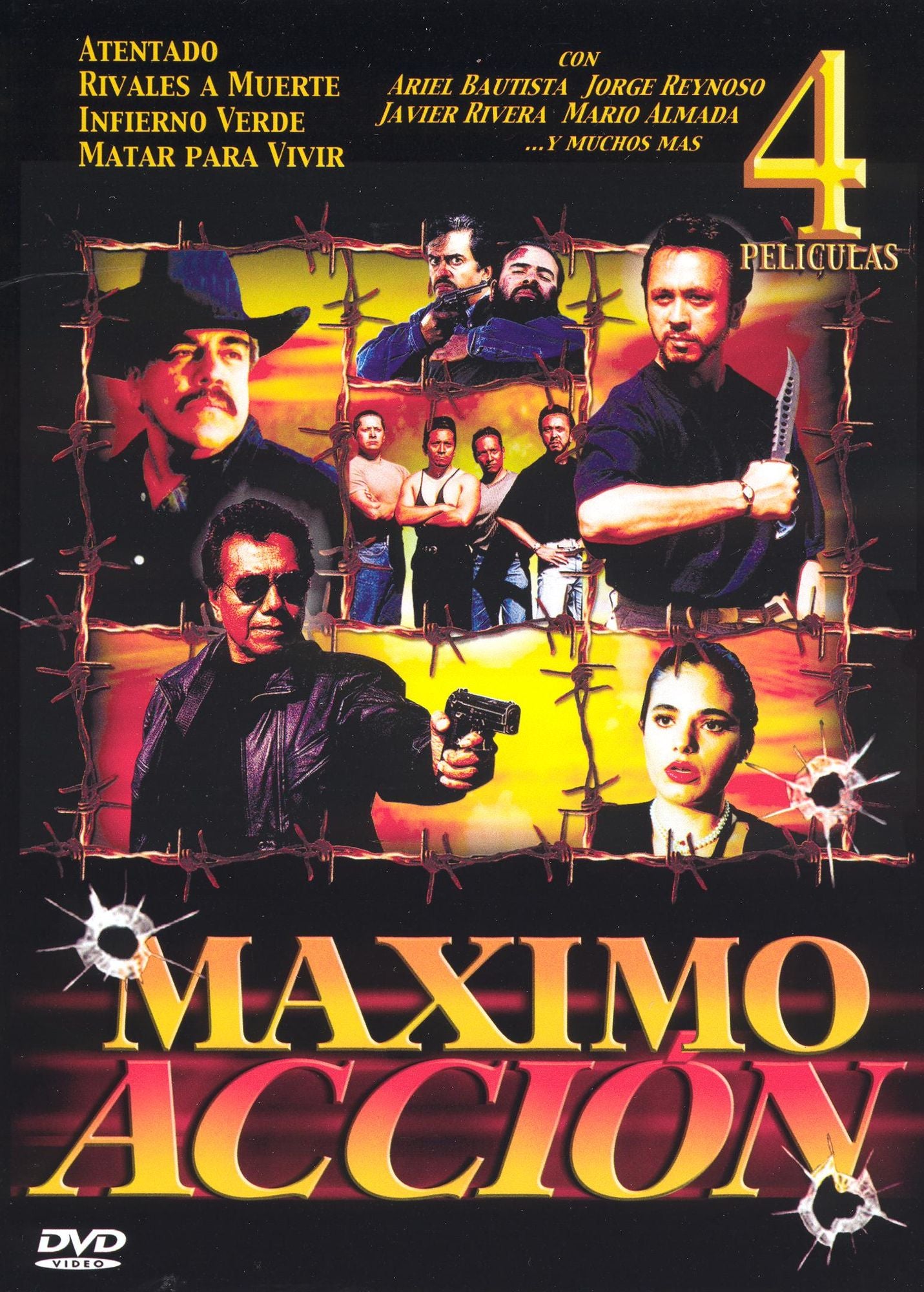 Maximo Accion: Atentado/Rivales a Muerte/Infierno Verde/Matar Para Vivir [2 Discs]