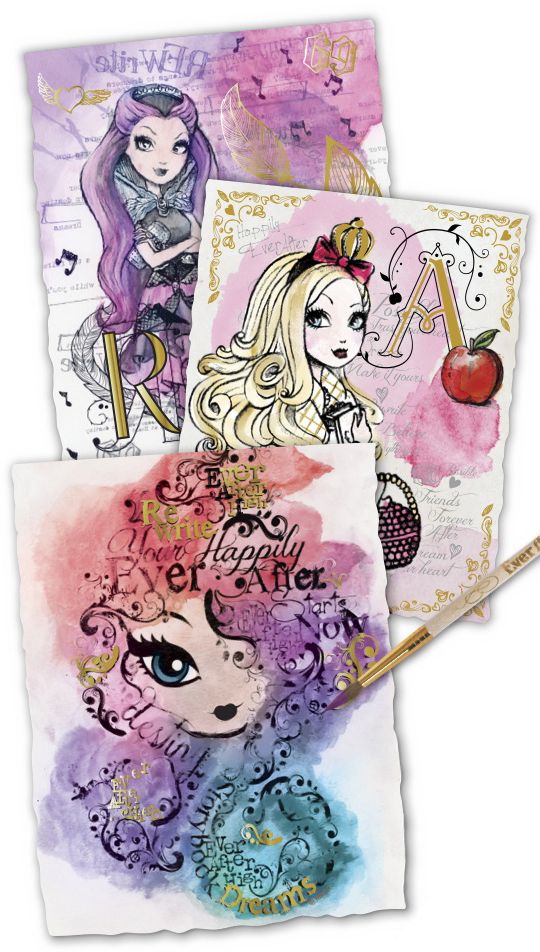 EVER AFTER HIGH WATERCOLOR PORTFOLIO