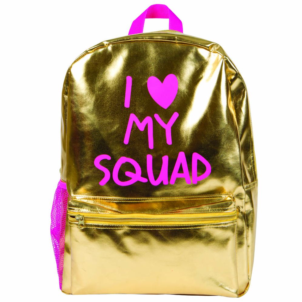 Gold Metallic backpack