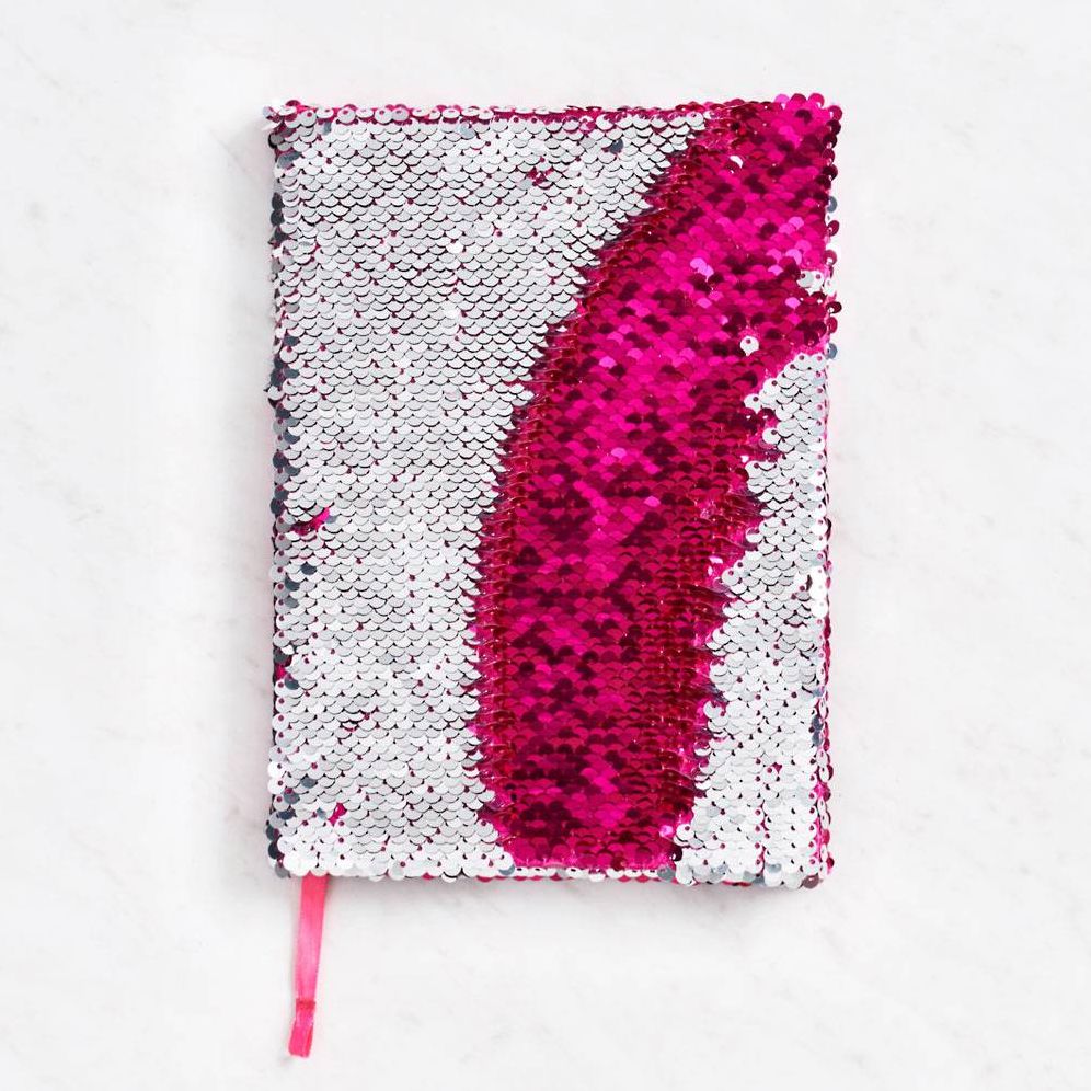 Pink/Silver Magic Sequin Journal