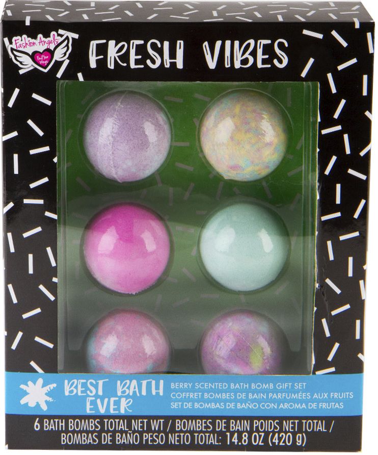 Fresh Vibes Scented Bath Bomb Gift Set - Round