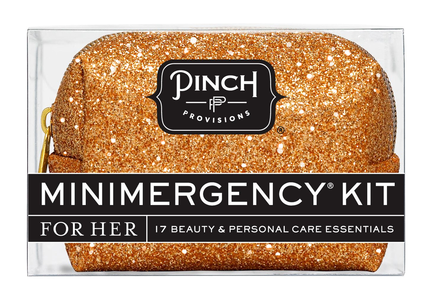 Minimergency Kit for Her Copper Glitter