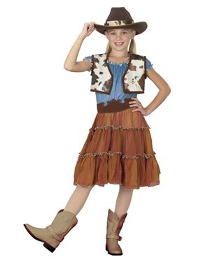 Fun World PE350293-M Cowgirl Kids Costume Size Medium