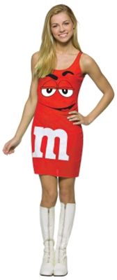 Rasta Imposta 181463 M&M Red Tank Dress Teen Costume
