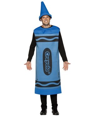Rasta Imposta 4501-03RI-LXL Mens Blue Crayola Crayon Costume Size Large/Xl