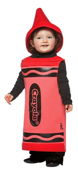 Red Crayola Crayon Toddler Costume: Size 18-24 Months