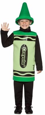 Rasta Imposta 195776 Green Crayola Crayon Child Costume