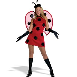Rasta Imposta 19163 Lady Bug Deluxe Adult Costume- Size 6-10