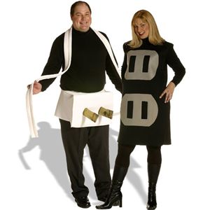 Rasta Imposta 17942 Plug & Socket Couples Set Plus Adult Costume Size Plus