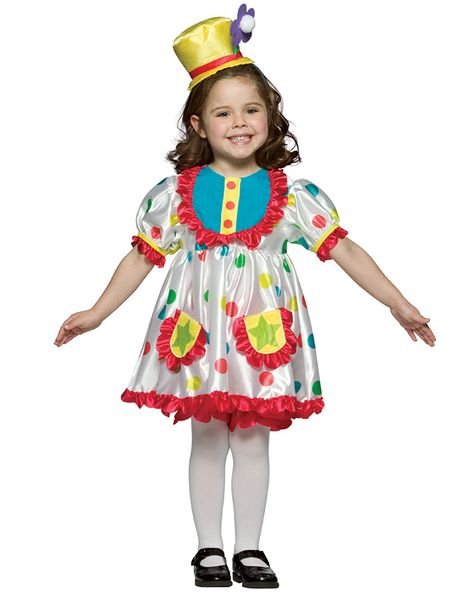Rasta 9611 4-6X Polyester Clown Girl - Black/White