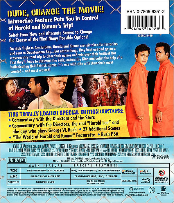 Harold and Kumar Escape from Guantanamo Bay [Blu-ray]
