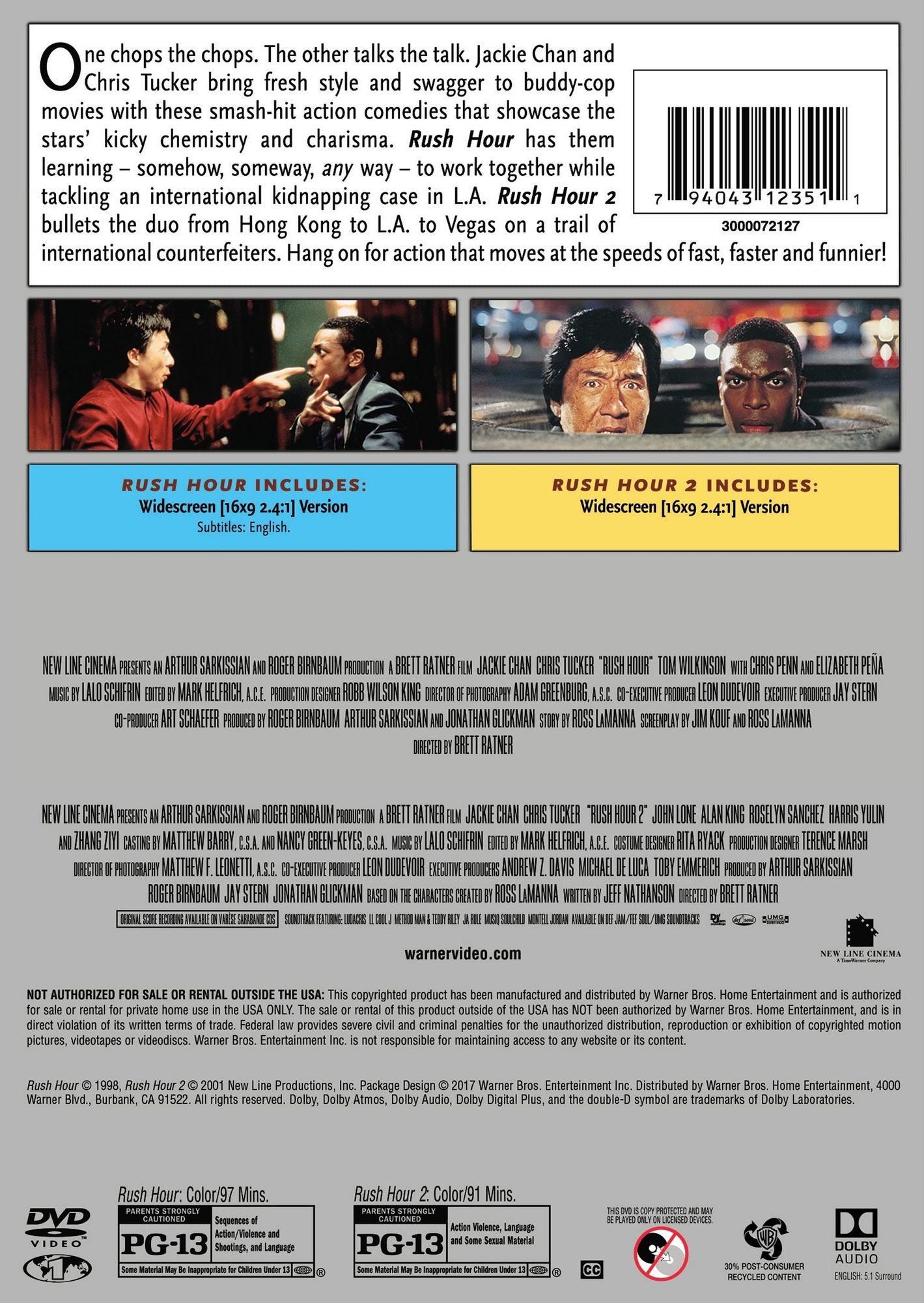 Rush Hour/Rush Hour 2 [Final Cut]