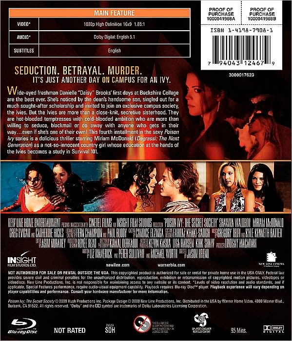 Poison Ivy 4: The Secret Society [Blu-ray]
