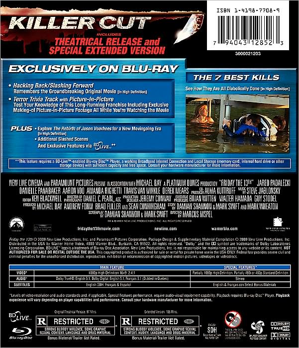 Friday the 13th [Killer Cut Extended Edition] [Blu-ray]