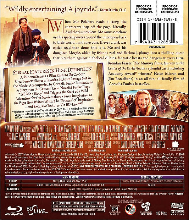 Inkheart [Special Edition] [2 Discs] [Blu-ray/DVD]