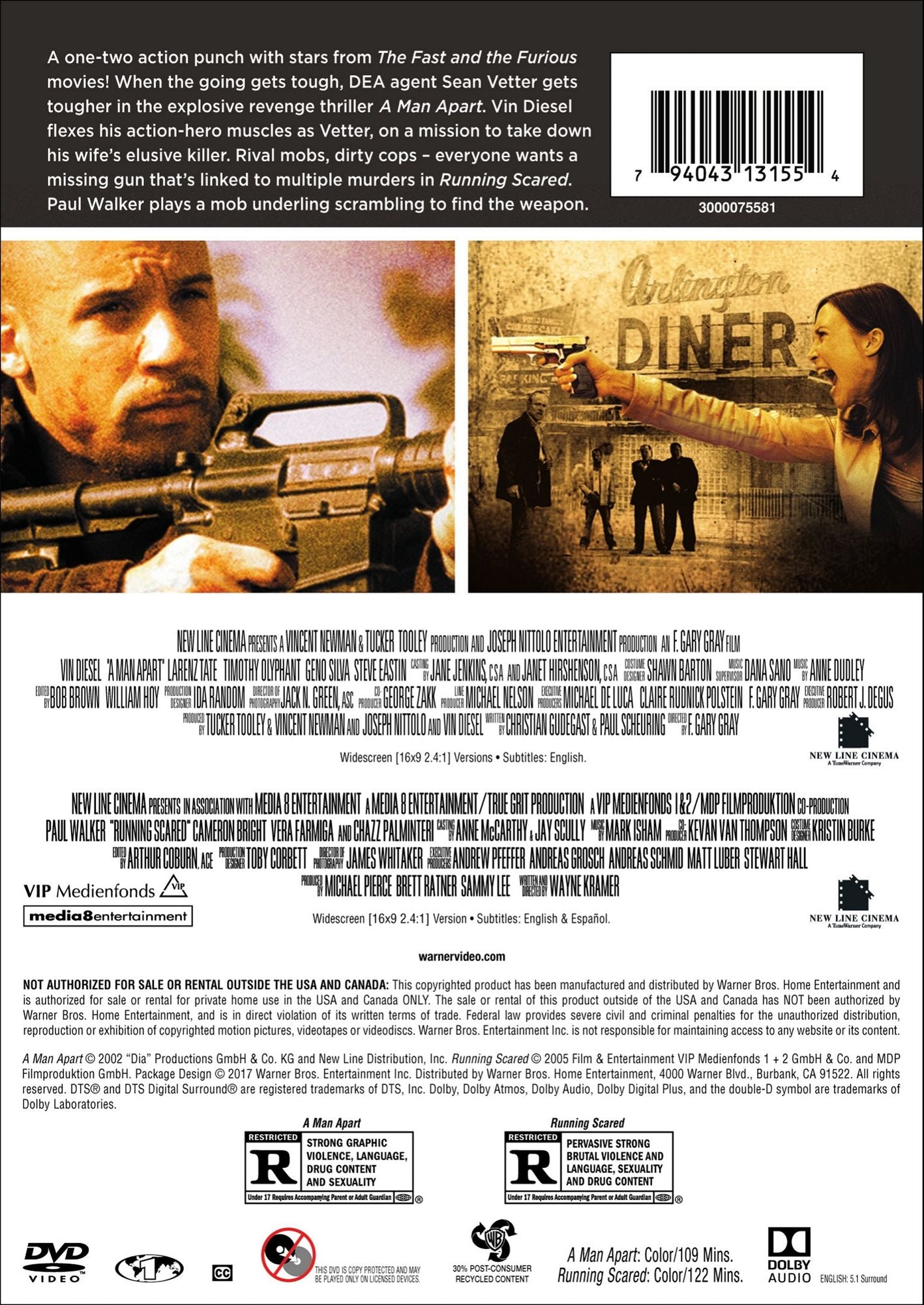 A Man Apart/Running Scared