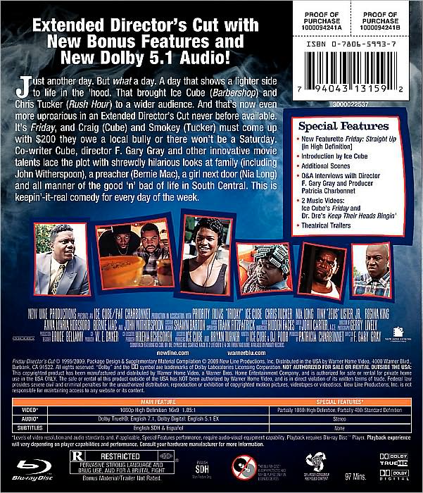 Friday [Deluxe Edition] [Director's Cut] [Blu-ray]