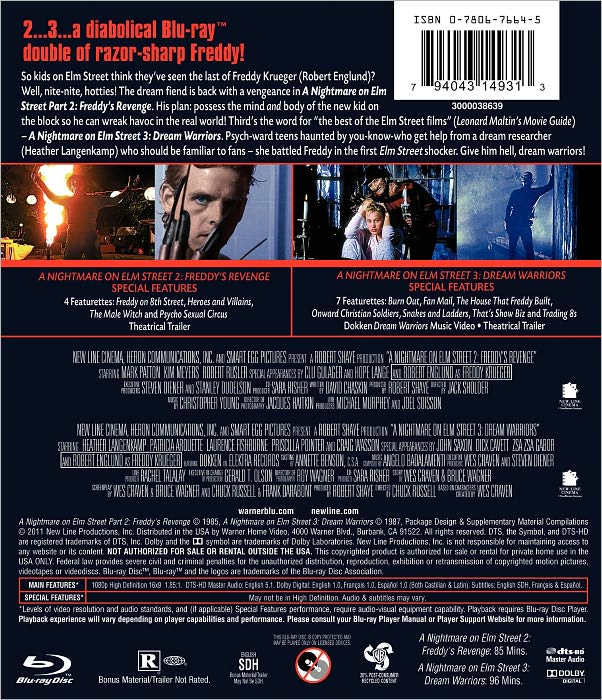 Nightmare on Elm Street 2/Nightmare on Elm Street 3 [Blu-ray]